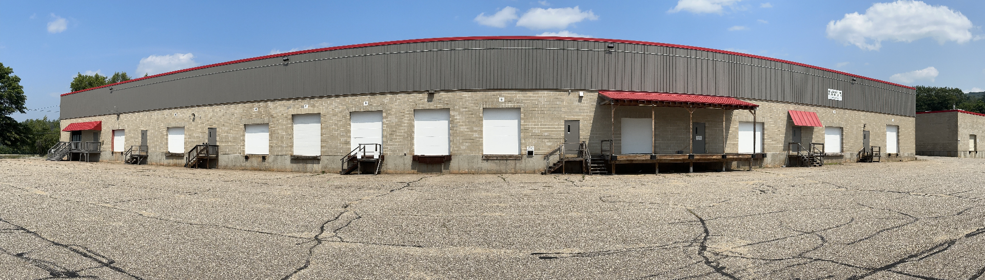 Exterior view of the 484 Province Rd commercial industrial complex in Laconia, New Hampshire